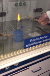 Flammenfärbung zur Stoffbestimmung